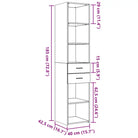 Hoge kast van bewerkt hout voor een klassieke en praktische inrichting - Dressoirs & buffetkasten