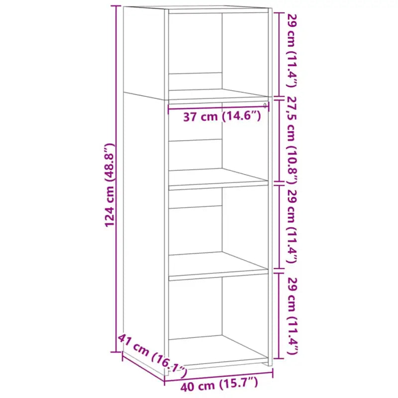 Hoge kast van bewerkt hout voor een klassieke interieurstijl - Dressoirs & buffetkasten