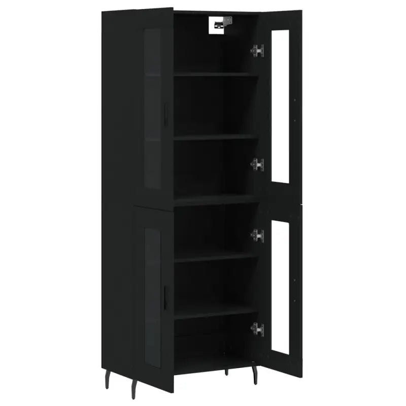 Hoge kast van bewerkt hout voor een stijlvolle en duurzame inrichting - Dressoirs & buffetkasten