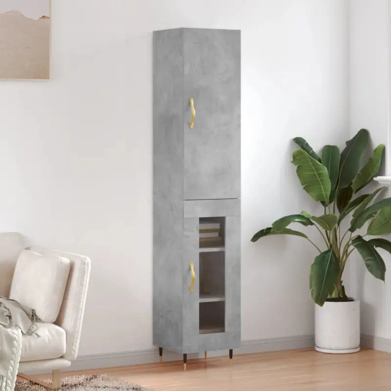 Hoge kast van bewerkt hout voor een stijlvolle en duurzame inrichting - Dressoirs & buffetkasten