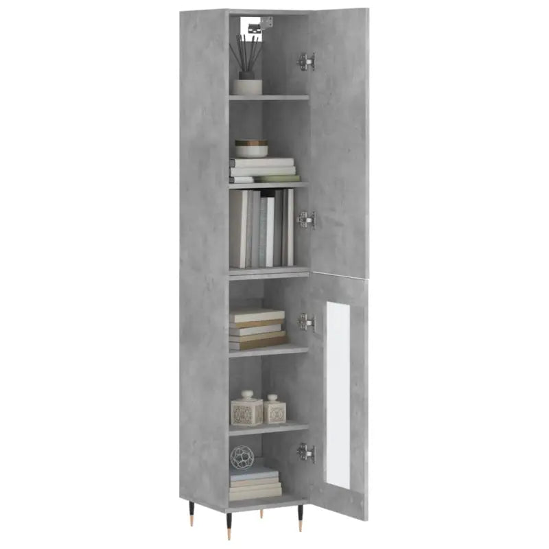 Hoge kast van bewerkt hout voor een stijlvolle en duurzame inrichting - Dressoirs & buffetkasten