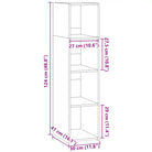 Hoge kast van bewerkt hout voor een stijlvolle en praktische woonkamer - Dressoirs & buffetkasten