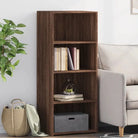 Hoge kast van bewerkt hout voor een stijlvolle inrichting - bruin eikenkleur / 1 - Dressoirs & buffetkasten