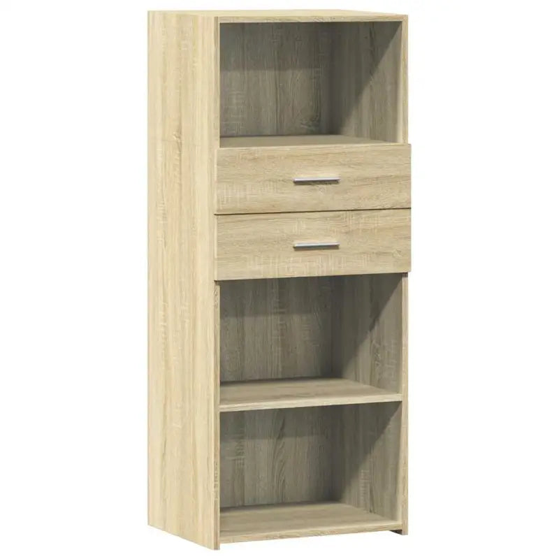Hoge kast van bewerkt hout voor een stijlvolle inrichting - Dressoirs & buffetkasten