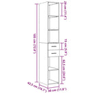 Hoge kast van bewerkt hout voor een stijlvolle inrichting - Dressoirs & buffetkasten