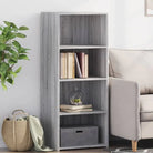 Hoge kast van bewerkt hout voor een stijlvolle inrichting - Grijs sonoma / 1 - Dressoirs & buffetkasten