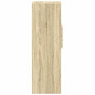 Hoge kast van bewerkt hout voor een stijlvolle woonruimte - Dressoirs & buffetkasten