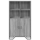 Hoge kast van grijs Sonoma eiken voor een stijlvolle inrichting - Dressoirs & buffetkasten