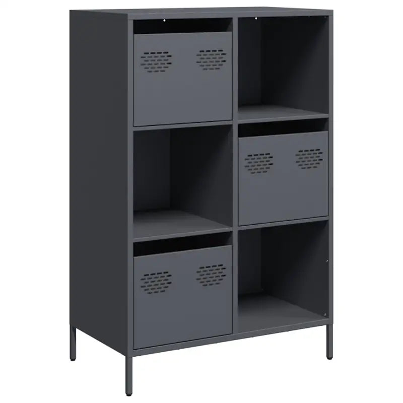 Hoge kast van koudgewalst staal voor decoratie en praktische opbergruimte - Dressoirs & buffetkasten
