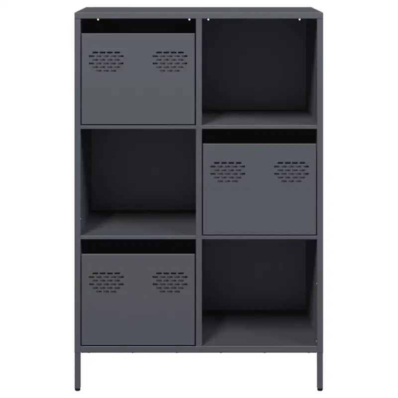 Hoge kast van koudgewalst staal voor decoratie en praktische opbergruimte - Dressoirs & buffetkasten