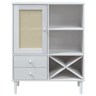 Hoge kast van massief grenenhout met elegante uitstraling - Dressoirs & buffetkasten