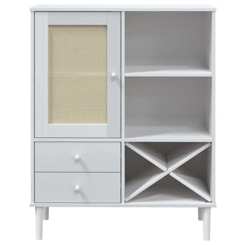 Hoge kast van massief grenenhout met elegante uitstraling - Dressoirs & buffetkasten