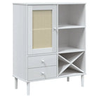 Hoge kast van massief grenenhout met elegante uitstraling - Dressoirs & buffetkasten