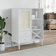Hoge kast van massief grenenhout met elegante uitstraling - Dressoirs & buffetkasten