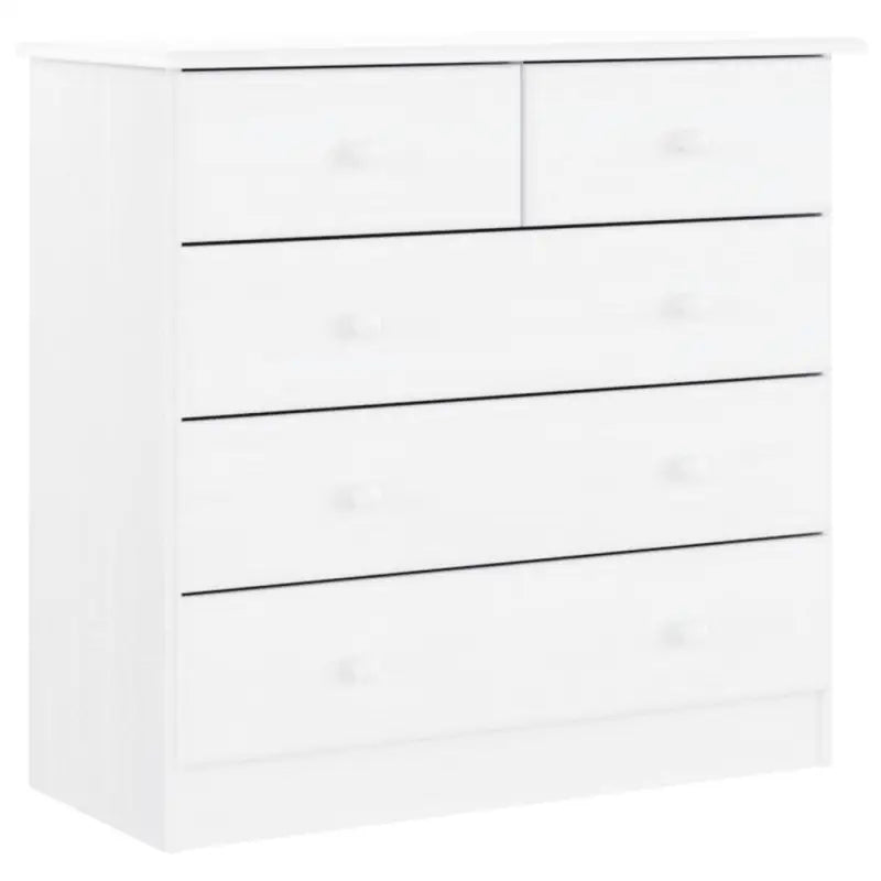 Hoge kast van massief grenenhout met kleine lade opbergruimte - Dressoirs & buffetkasten
