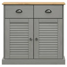 Hoge kast van massief grenenhout met ruime afmetingen deur - Dressoirs & buffetkasten