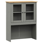 Hoge kast van massief grenenhout met ruime afmetingen deur - Dressoirs & buffetkasten