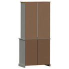 Hoge kast van massief grenenhout met ruime afmetingen deur - Dressoirs & buffetkasten