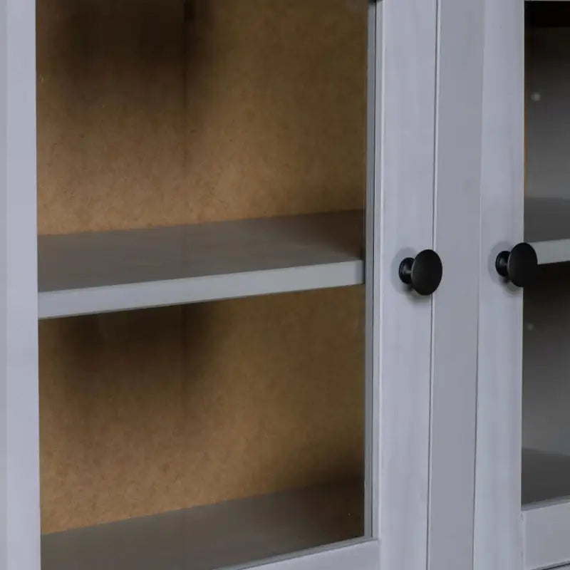 Hoge kast van massief grenenhout met rustiek ontwerp - Opbergkasten & lockerkasten