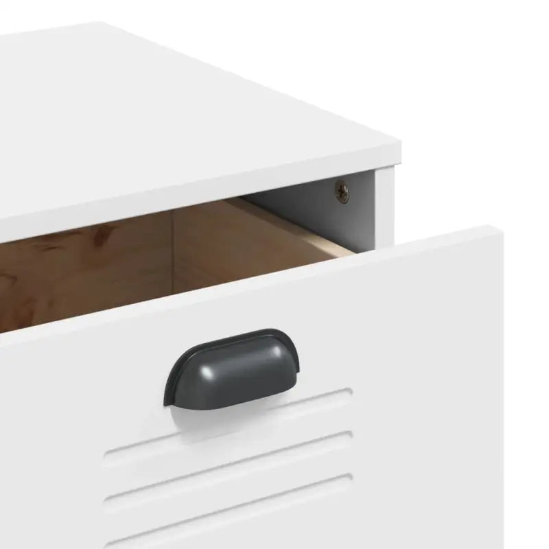 Hoge kast van massief grenenhout voor een stijlvolle uitstraling - Wit / 1 - Dressoirs & buffetkasten