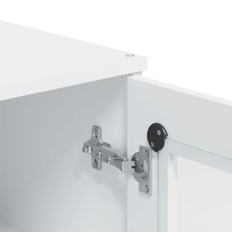 Hoge kast van massief grenenhout voor een trendy interieur - Wit / 1 - Dressoirs & buffetkasten