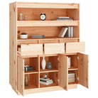 Hoge kast van massief grenenhout voor klassiek interieur - Dressoirs & buffetkasten