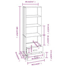 Hoge kast van massief grenenhout voor uw interieur - Dressoirs & buffetkasten