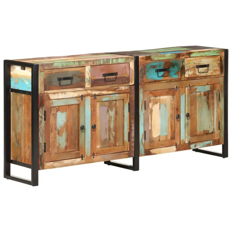 Honingkleurige massief acaciahouten dressoir voor je interieur - 1 / massief gerecycled hout - Dressoirs & buffetkasten