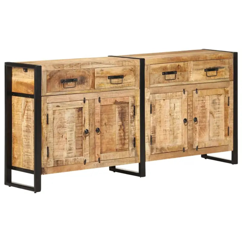 Honingkleurige massief acaciahouten dressoir voor je interieur - 1 / massief mangohout - Dressoirs & buffetkasten