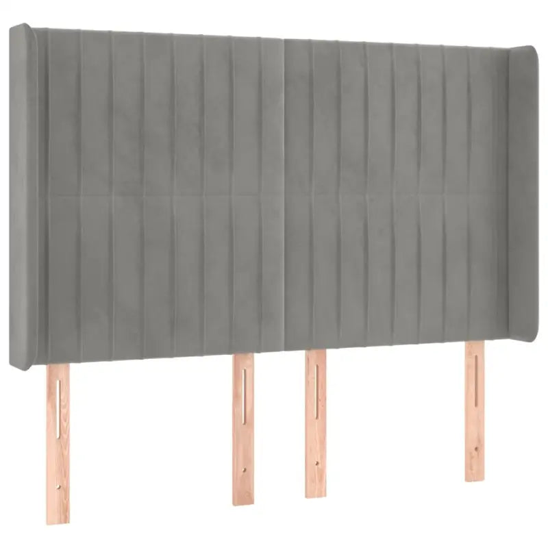 Hoofdbord en voetbord in fluweel levering bevat 147x16x118 - Hoofdborden en voetborden