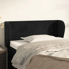 Hoofdbord en voetbord in fluweel levering bevat slimme slaapkamerstijl - Zwart / 103 x 23 x 78/88 cm / 1 - Hoofdborden