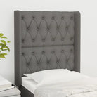 Hoofdbord en Voetbord levering bevat 147x16x118 voor elke slaapkamer - Donkergrijs / 83 x 16 x 118/128 cm / 1