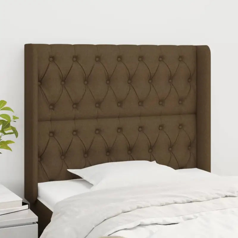 Hoofdbord en Voetbord levering bevat 147x16x118 voor elke slaapkamer - Donkerbruin / 103 x 16 x 118/128 cm / 1