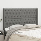 Hoofdbord en Voetbord levering bevat 147x16x118 voor elke slaapkamer - Donkergrijs / 163 x 16 x 118/128 cm / 1