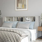 Hoofdborden en voetborden in hoogglans wit voor een moderne slaapkamer - Betongrijs / 1 - Hoofdborden en voetborden