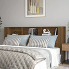 Hoofdborden en voetborden in hoogglans wit voor een moderne slaapkamer - bruin eikenkleur / 1 - Hoofdborden