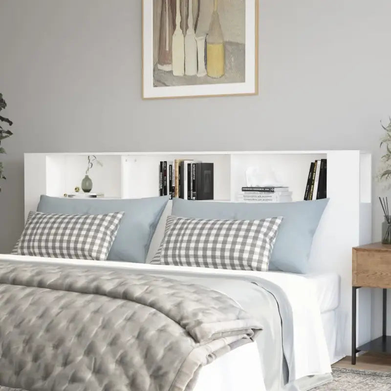 Hoofdborden en voetborden in hoogglans wit voor een moderne slaapkamer - Wit / 1 - Hoofdborden en voetborden