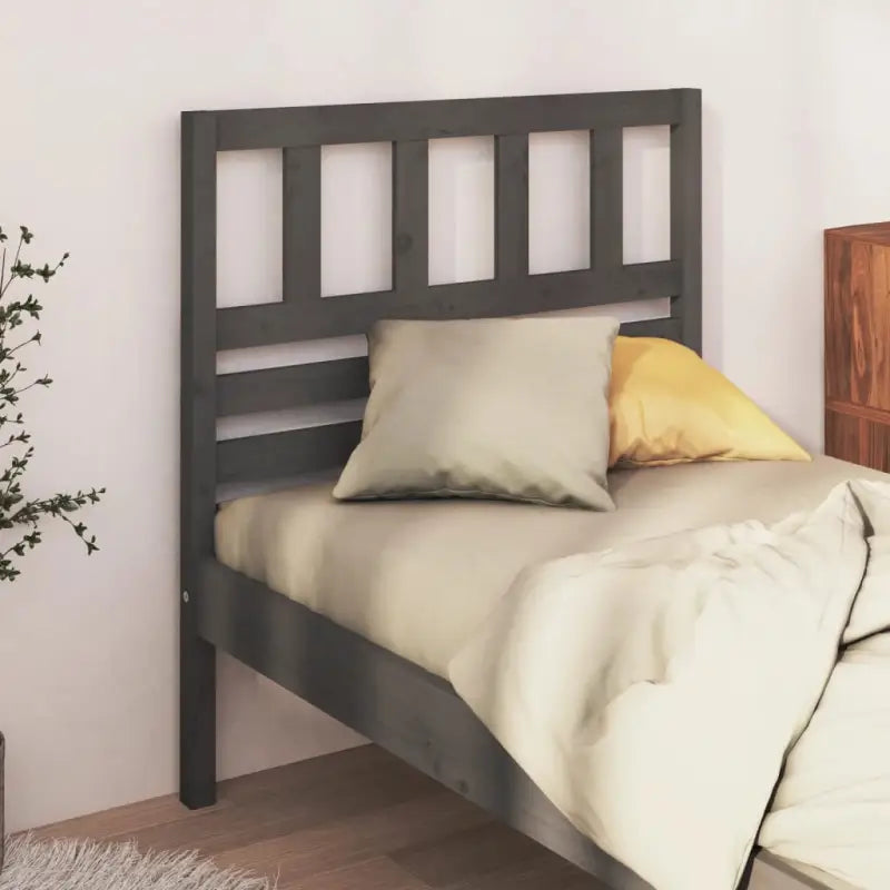 Hoofdborden en voetborden in massief grenenhout met trendy design - Grijs / 96 x 100 cm / 1 - Hoofdborden en voetborden