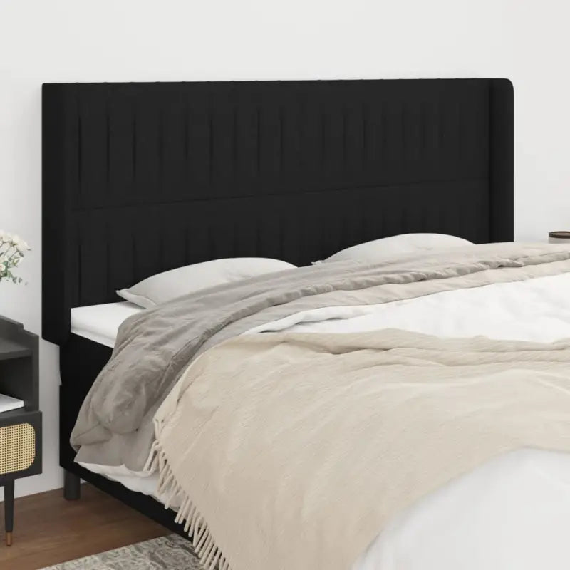 Hoofdborden en voetborden levering bevat 103x16x118 een stijlvolle toevoeging - Zwart / 163 x 16 x 118/128 cm / 1