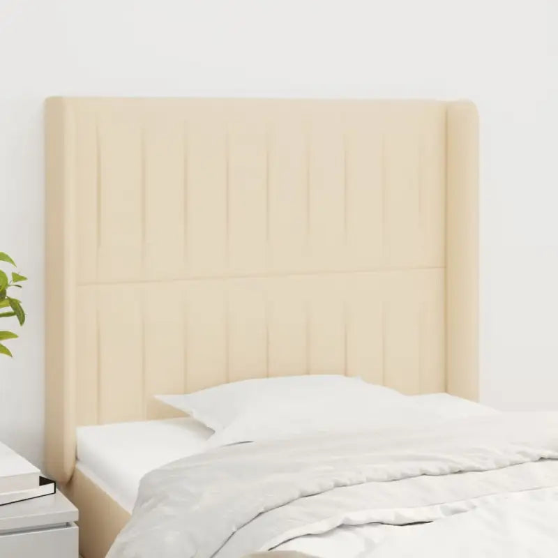 Hoofdborden en voetborden levering bevat 103x16x118 een stijlvolle toevoeging - Crème / 83 x 16 x 118/128 cm / 1