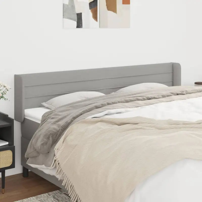 Hoofdborden en voetborden levering bevat 147x16x118 voor elke slaapkamer - Lichtgrijs / 163 x 16 x 78/88 cm / 1