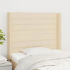 Hoofdborden en voetborden levering bevat 147x16x118 voor elke slaapkamer - Crème / 83 x 16 x 118/128 cm / 1