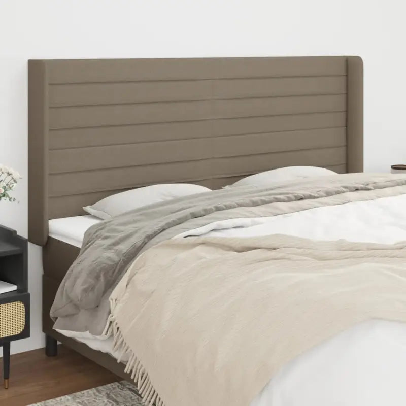 Hoofdborden en voetborden levering bevat 147x16x118 voor elke slaapkamer - Taupe / 163 x 16 x 118/128 cm / 1