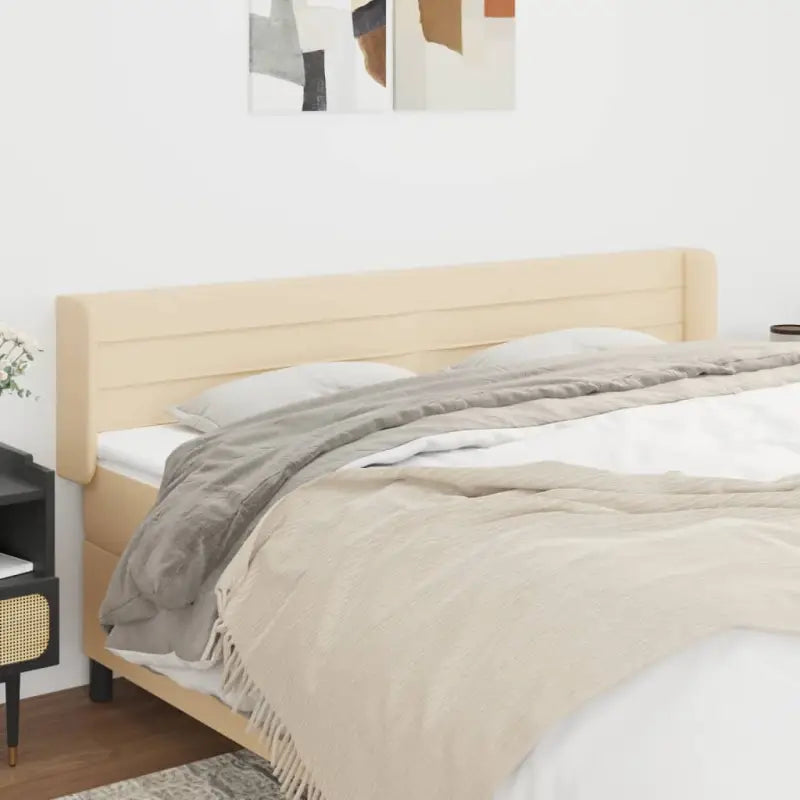 Hoofdborden en voetborden levering bevat 147x16x118 voor elke slaapkamer - Crème / 203 x 16 x 78/88 cm / 1