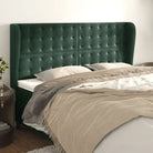 Hoofdborden en voetborden levering bevat luxe fluweel voor elke slaapkamer - Donkergroen / 163 x 23 x 118/128 cm / 1