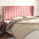 Hoofdborden en voetborden levering bevat luxe fluweel voor elke slaapkamer - Roze / 183 x 23 x 118/128 cm / 1
