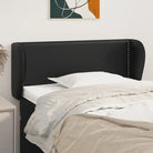 Hoofdborden en voetborden levering bevat met duurzaam glanzend kunstleer - Zwart / 93 x 23 x 78/88 cm / 1 - Hoofdborden