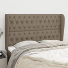 Hoofdborden en voetborden levering bevat met duurzaam en trendy ontwerp - Taupe / 147 x 23 x 118/128 cm / 1