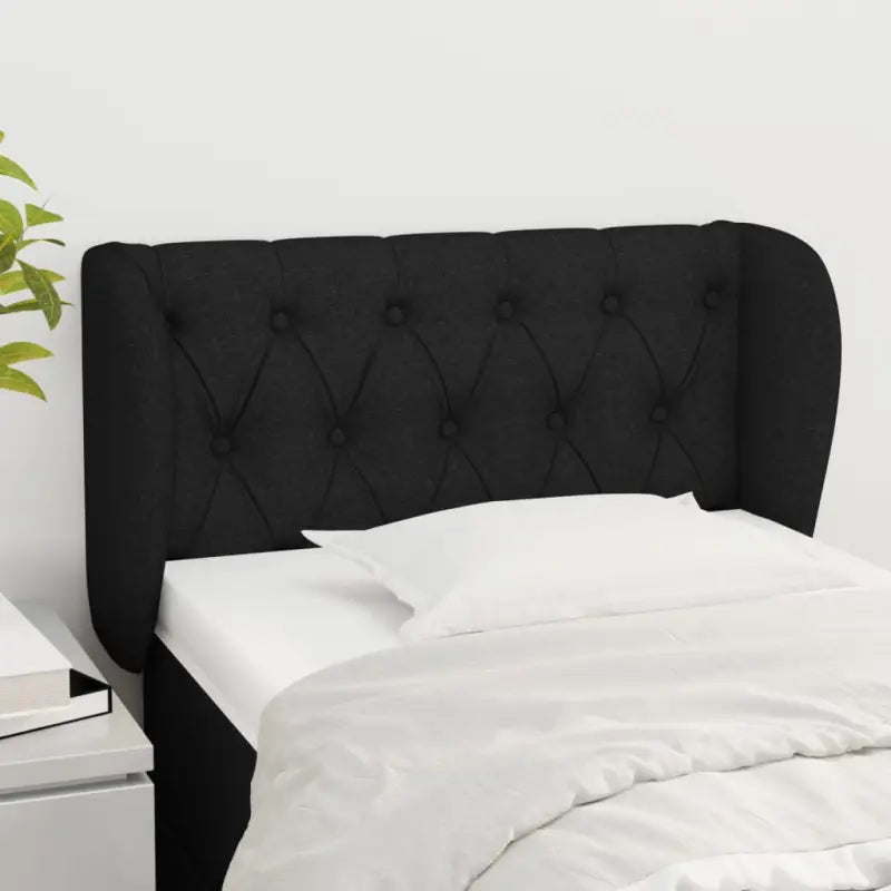 Hoofdborden en voetborden levering bevat met duurzaam en trendy ontwerp - Zwart / 83 x 23 x 78/88 cm / 1 - Hoofdborden
