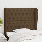Hoofdborden en voetborden levering bevat met duurzaam en trendy ontwerp - Donkerbruin / 93 x 23 x 118/128 cm / 1